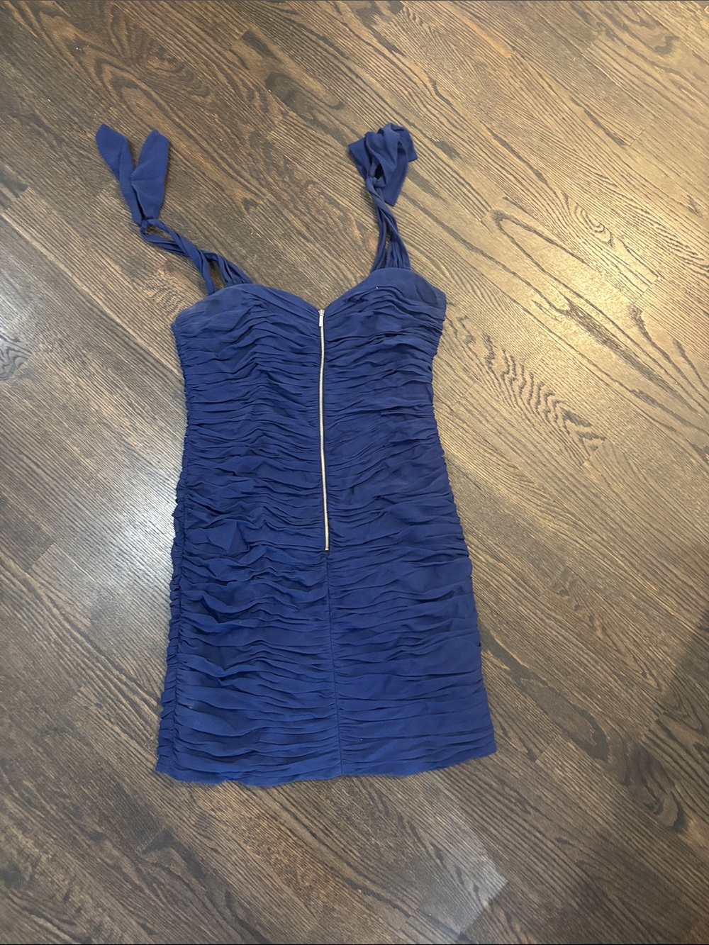 Zip silk Rebecca Taylor  tie Strap Mini Dress